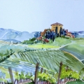 Tuscany Country 12x16 Watercolor