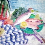 Fish_20x16 Watercolor