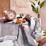 Shells and Rind 16x12 Watercolor