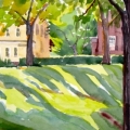 Lawn, Gov's Is 14x20 Watercolor