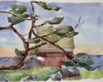 Pemequid Point, ME 12x16 Watercolor