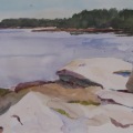 Lucetia Beach , ME 10x14 Watercolor