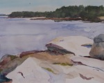 Lucetia Beach , ME 10x14 Watercolor
