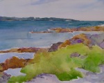 Craigneer Beach, ME 12x16 Watercolor