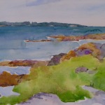 Craigneer Beach, ME 12x16 Watercolor