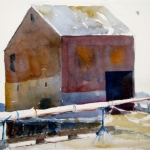 Rockland Dock 14X10 Watercolor (in private collection)