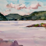 Hudson River Peekskill 16x12 Watercolor