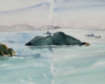 Repulse Bay, HK_16x5 watercolor