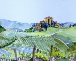 Tuscany Country 12x16 Watercolor