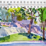 Walls on Governors Island Sketchbook Watercolor 6x9