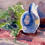 Blue Fish_15x11 Watercolor