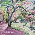 Blanket of Blossoms 20x14 Watercolor